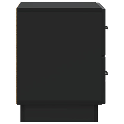 Armadio da Notte Nero 43 x 34,5 x 44,5 cm Legno ingegnerizzato | homemem39