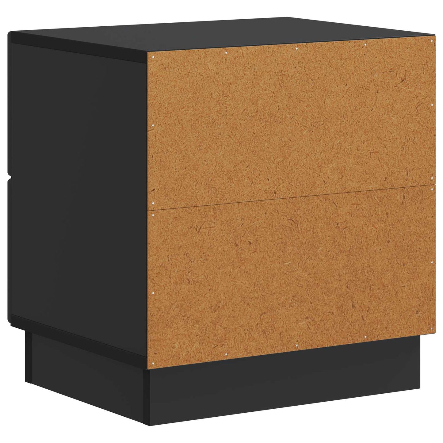 Armadio da Notte con cassetto 2 pcs Nero 43 x 34,5 x 44,5 cm | homemem39