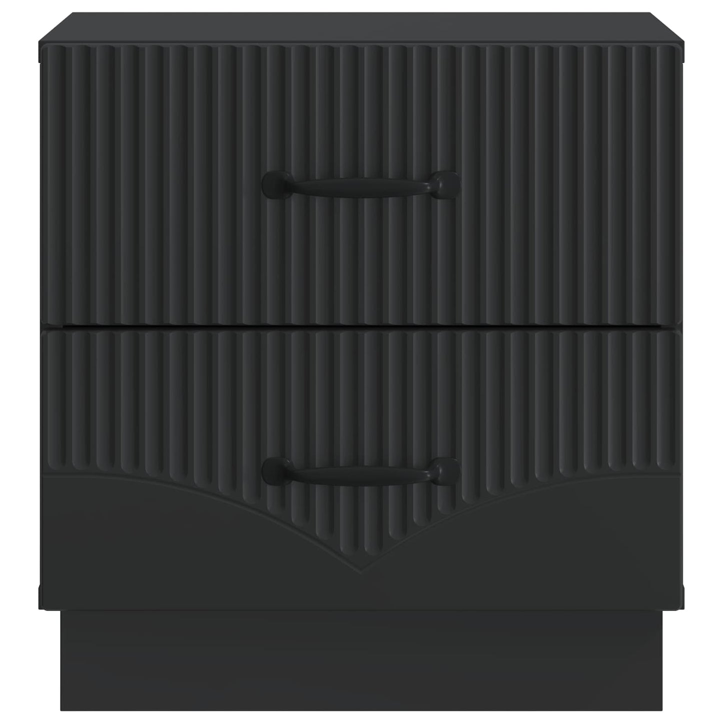 Armadio da Notte con cassetto 2 pcs Nero 43 x 34,5 x 44,5 cm