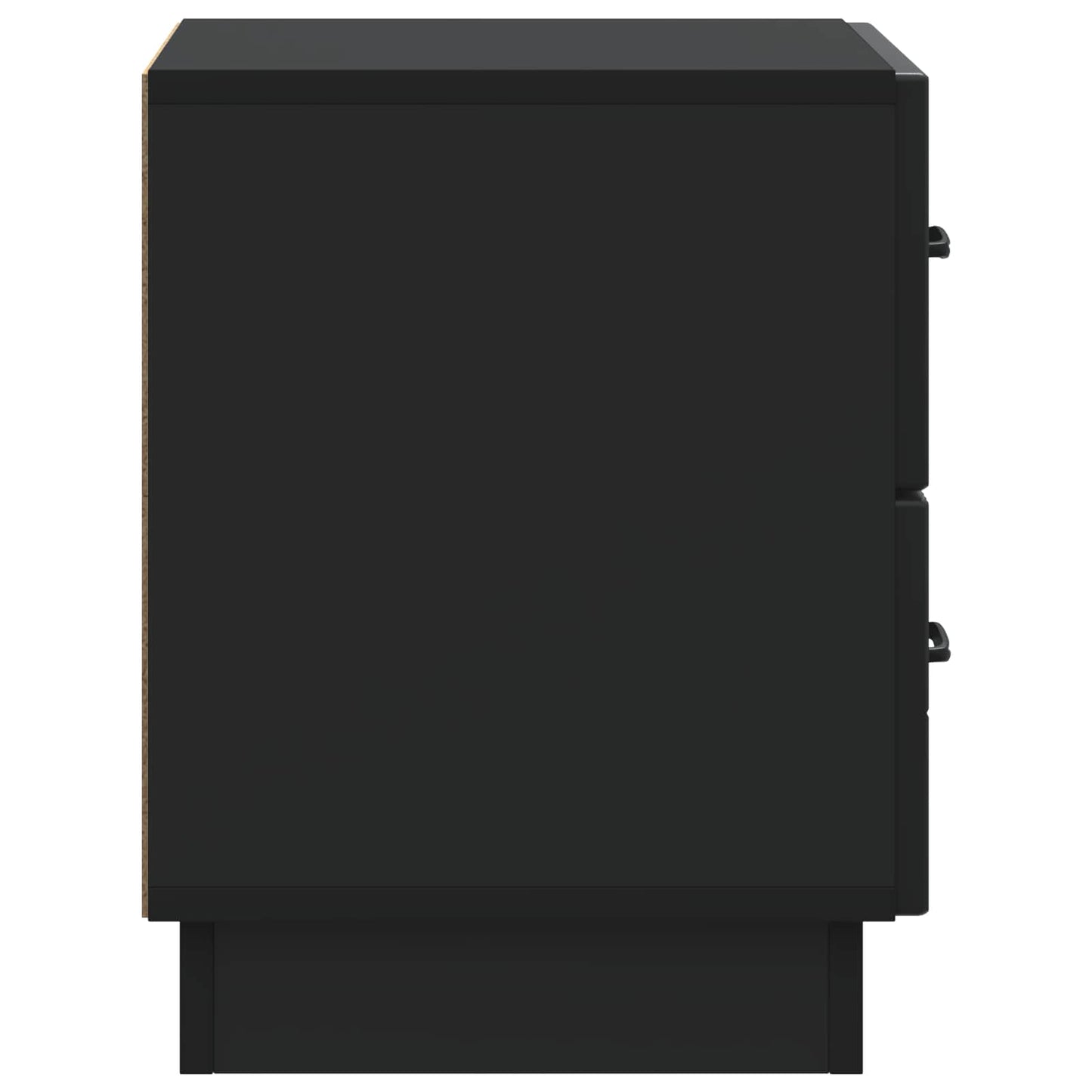 Armadio da Notte con cassetto 2 pcs Nero 43 x 34,5 x 44,5 cm