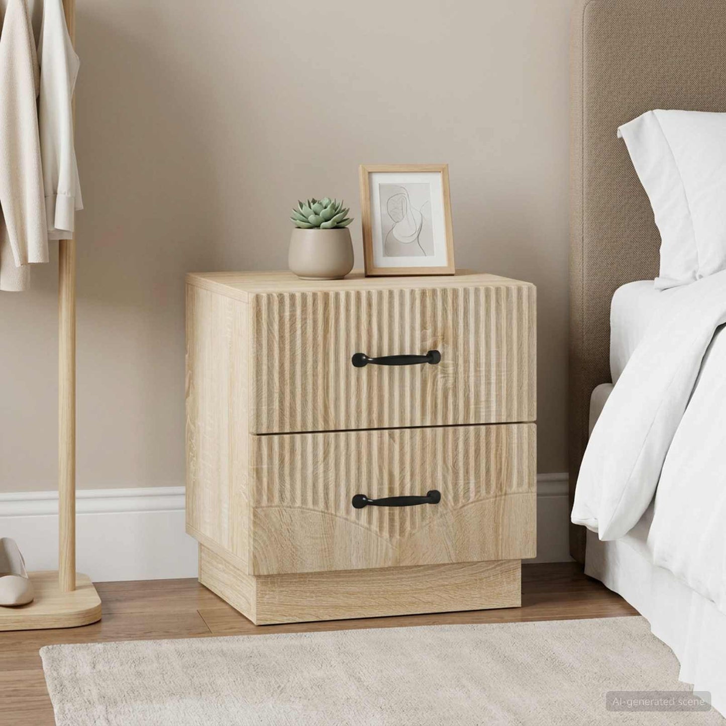 Armadio da Notte 2 pcs Rovere Sonoma 43 x 34,5 x 44,5 cm