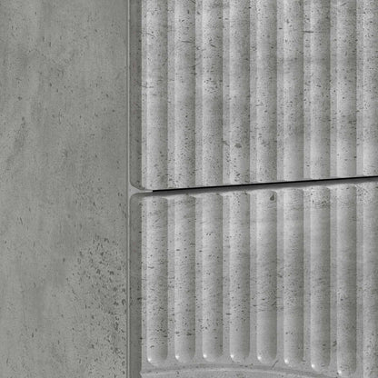 Armadio da Notte Grigio Cemento 43 x 34,5 x 44,5 cm