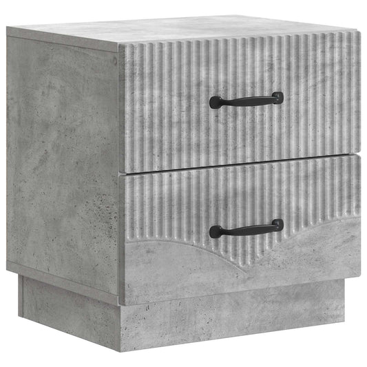 Armadio da Notte Grigio Cemento 43 x 34,5 x 44,5 cm
