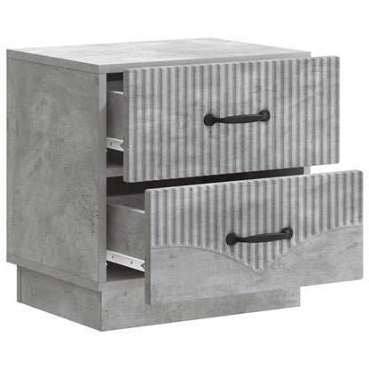Armadio da Notte Grigio Cemento 43 x 34,5 x 44,5 cm