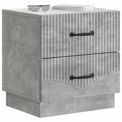 Armadio da Notte Grigio Cemento 43 x 34,5 x 44,5 cm