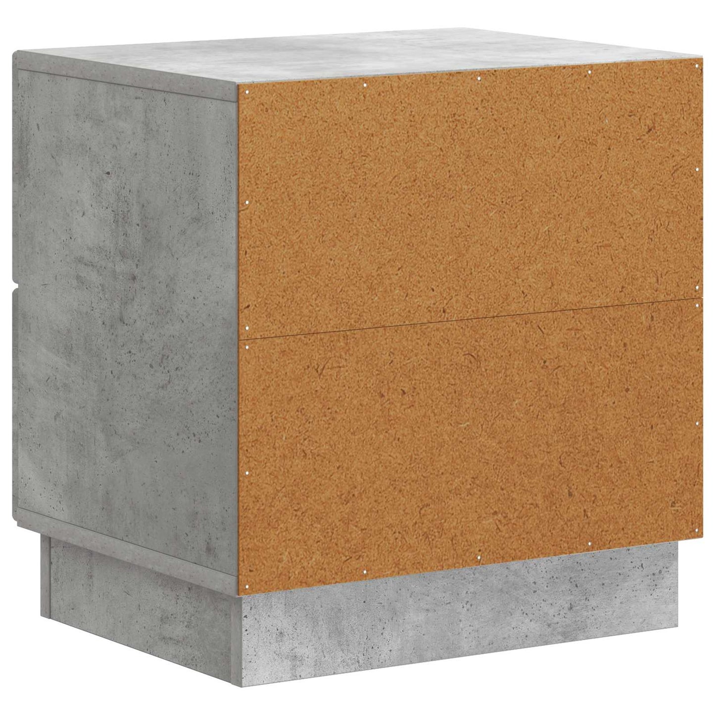 Armadio da Notte 2 pcs Grigio Cemento 43 x 34,5 x 44,5 cm | homemem39