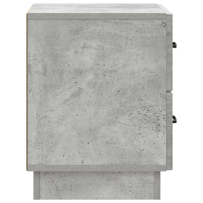 Armadio da Notte 2 pcs Grigio Cemento 43 x 34,5 x 44,5 cm