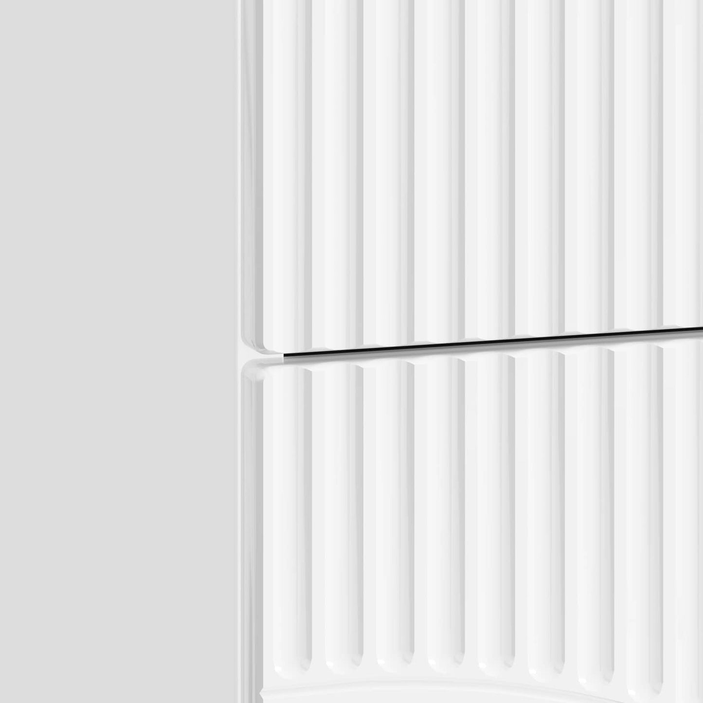 Armadio da Notte con cassetto Bianco Lucido 43 x 34,5 x 44,5 cm | homemem39