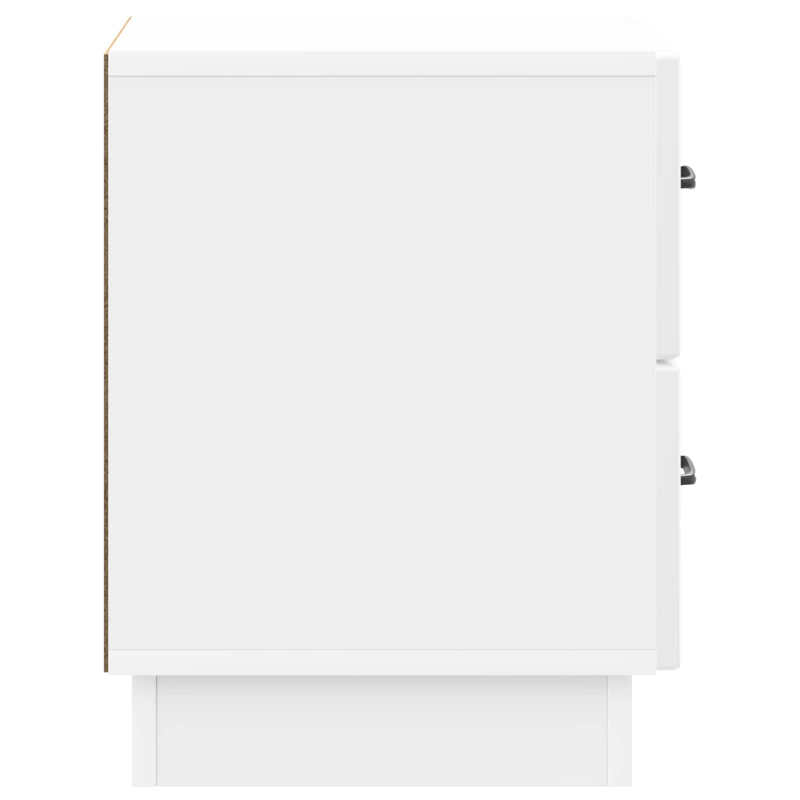 Armadio da Notte con cassetto Bianco Lucido 43 x 34,5 x 44,5 cm | homemem39
