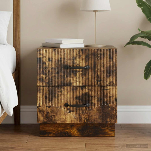 Armadio da Notte con cassetto Rovere Fumo 43 x 34,5 x 44,5 cm