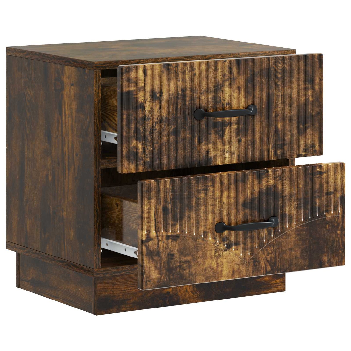 Armadio da Notte con cassetto Rovere Fumo 43 x 34,5 x 44,5 cm