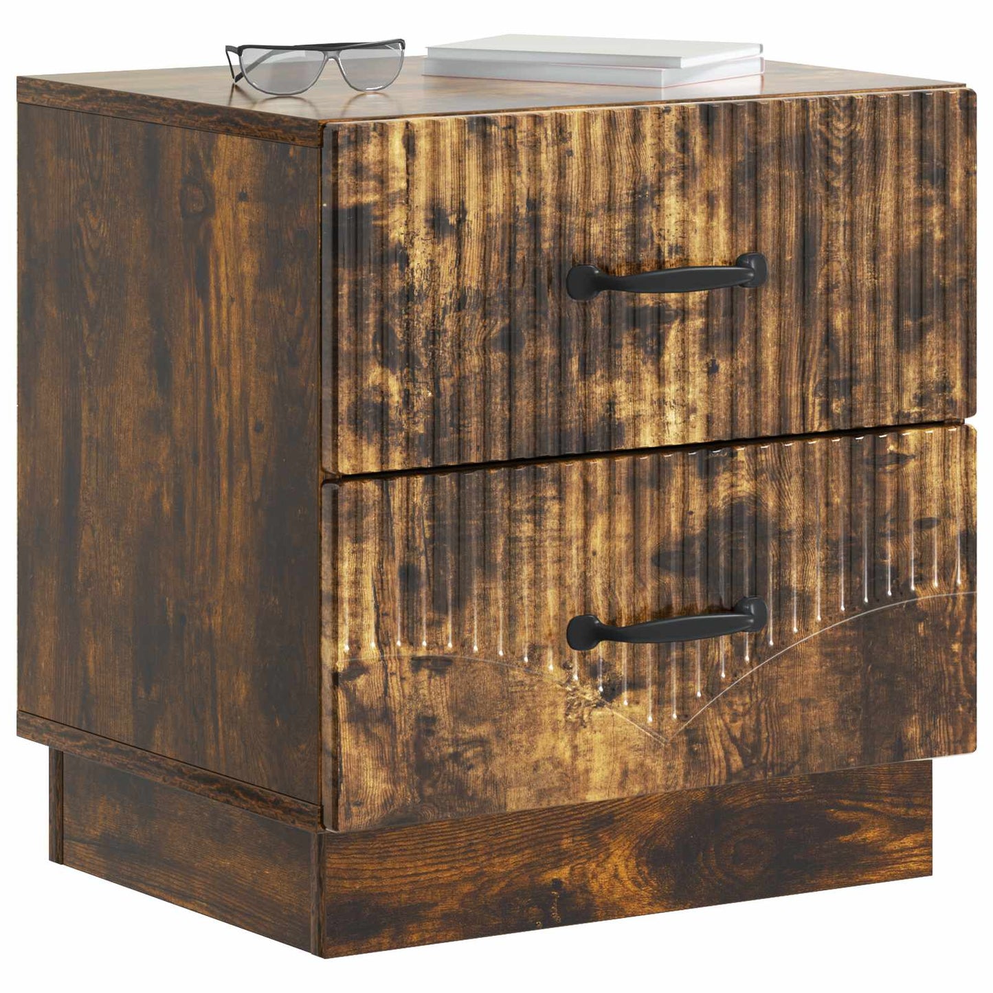 Armadio da Notte con cassetto Rovere Fumo 43 x 34,5 x 44,5 cm | homemem39