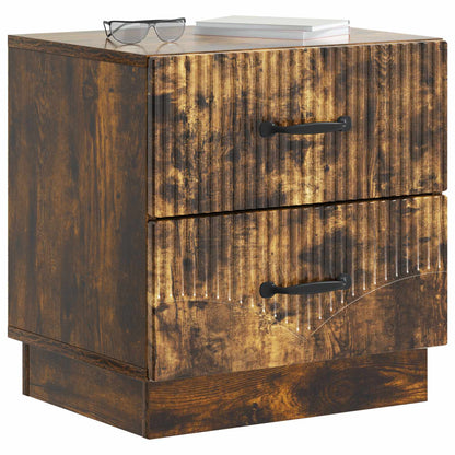 Armadio da Notte 2 pcs Rovere Fumo 43 x 34,5 x 44,5 cm