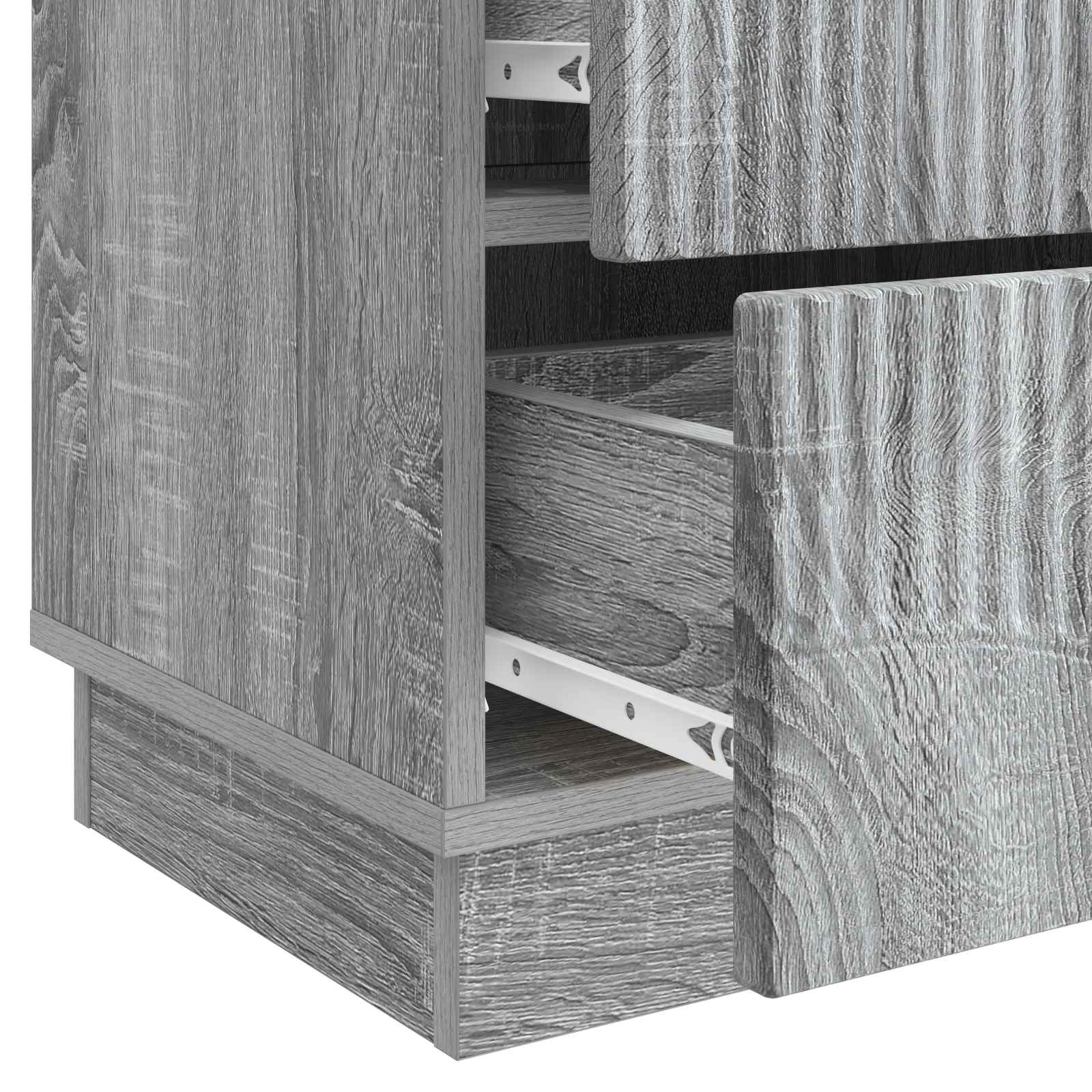 Armadio da Notte 2 pcs Grigio Sonoma 43 x 34,5 x 44,5 cm | homemem39