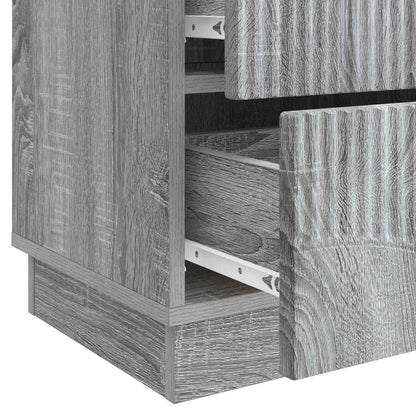 Armadio da Notte 2 pcs Grigio Sonoma 43 x 34,5 x 44,5 cm | homemem39