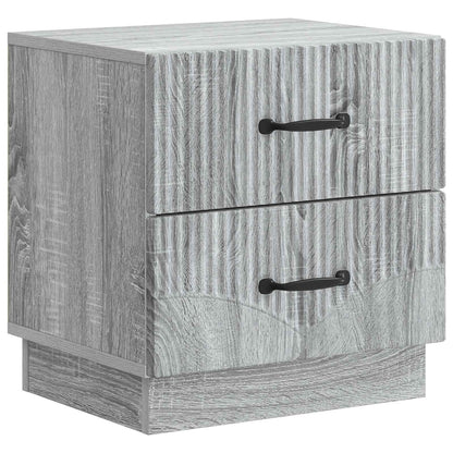 Armadio da Notte 2 pcs Grigio Sonoma 43 x 34,5 x 44,5 cm