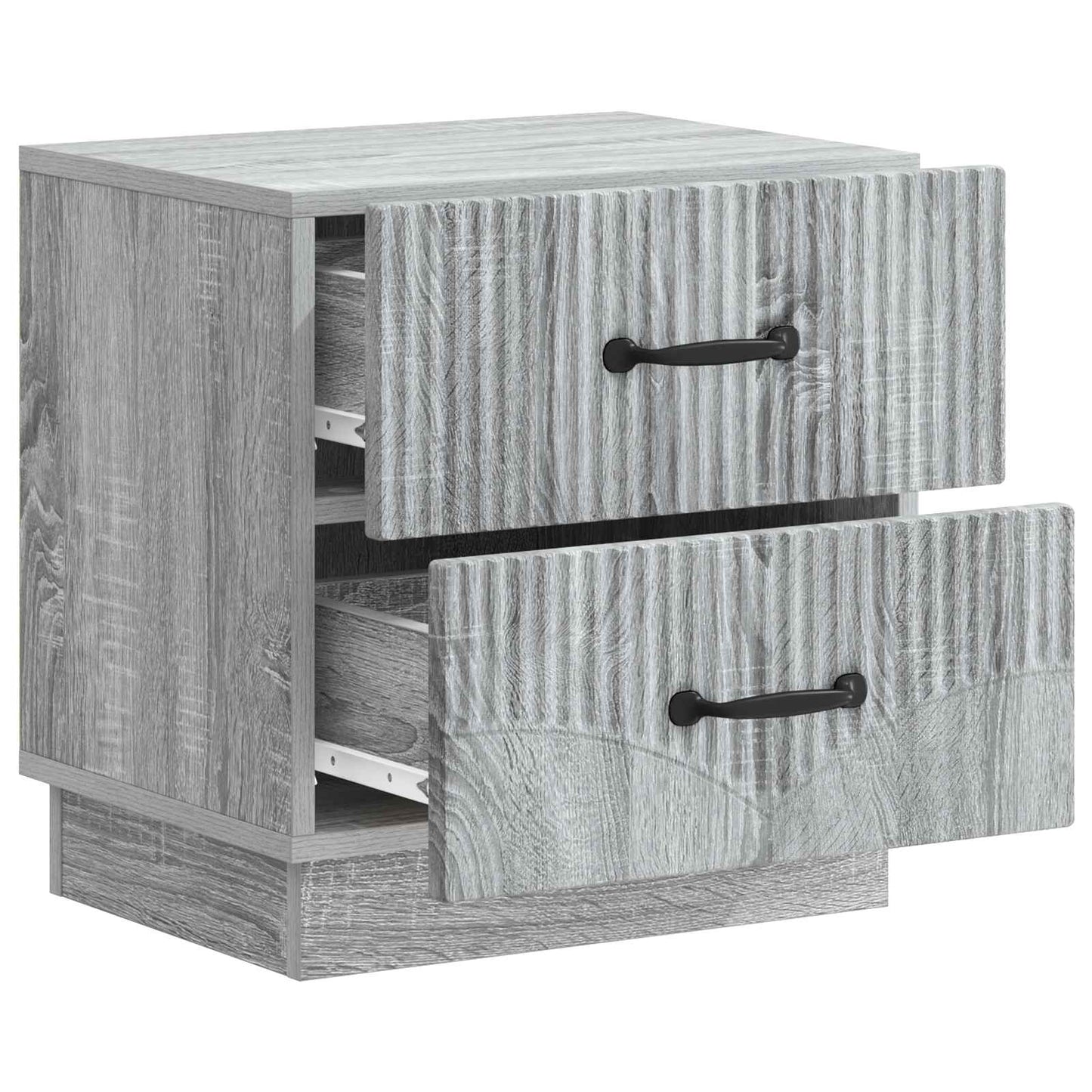 Armadio da Notte 2 pcs Grigio Sonoma 43 x 34,5 x 44,5 cm