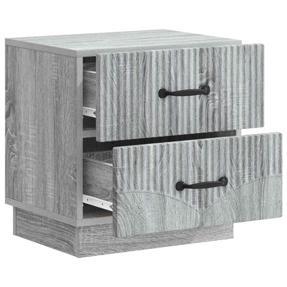 Armadio da Notte 2 pcs Grigio Sonoma 43 x 34,5 x 44,5 cm