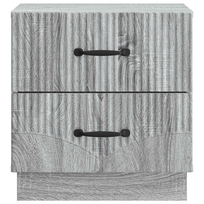 Armadio da Notte 2 pcs Grigio Sonoma 43 x 34,5 x 44,5 cm