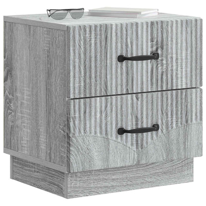 Armadio da Notte 2 pcs Grigio Sonoma 43 x 34,5 x 44,5 cm