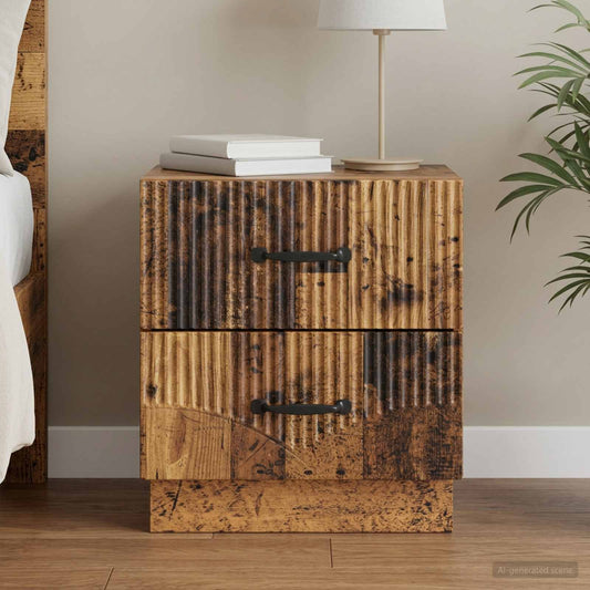 Armadio da Notte con cassetto Legno antico 43 x 34,5 x 44,5 cm