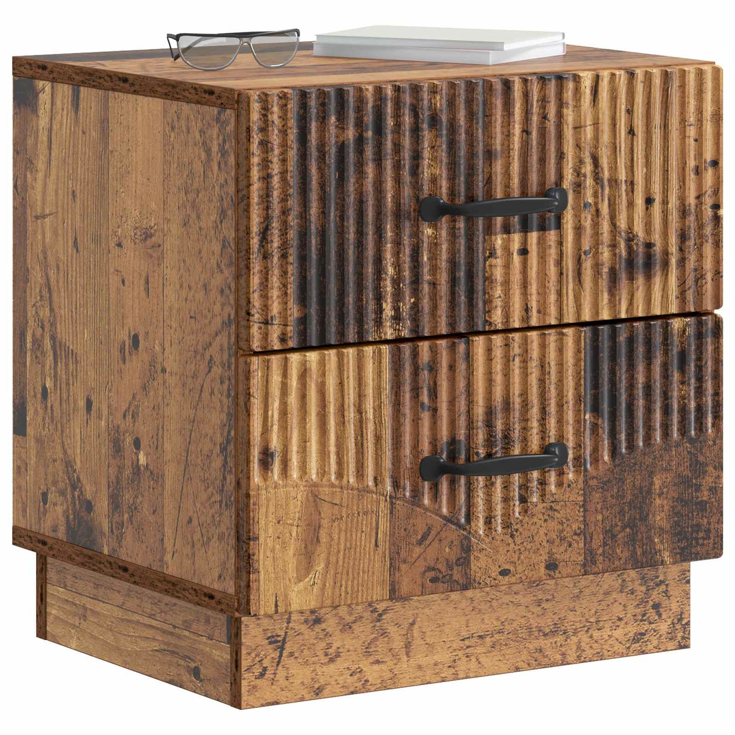 Armadio da Notte con cassetto Legno antico 43 x 34,5 x 44,5 cm