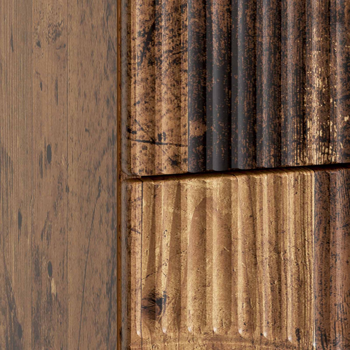 Armadio da Notte 2 pcs Legno antico 43 x 34,5 x 44,5 cm | homemem39