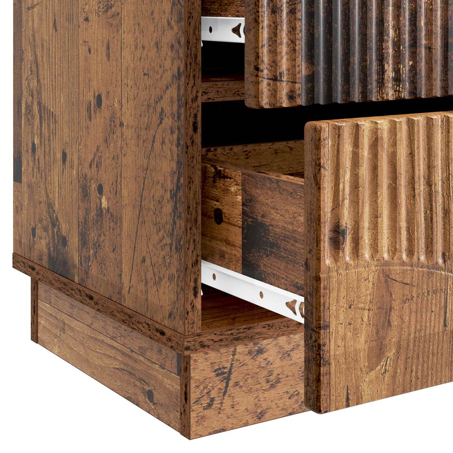 Armadio da Notte 2 pcs Legno antico 43 x 34,5 x 44,5 cm