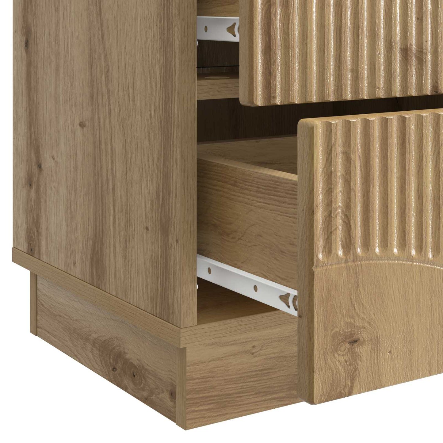 Armadio da Notte 2 pcs Rovere Artigianale 43 x 34,5 x 44,5 cm | homemem39