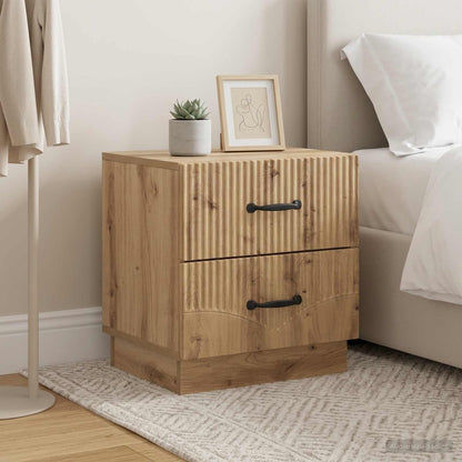 Armadio da Notte 2 pz Rovere Artigianale 43 x 34,5 x 44,5 cm