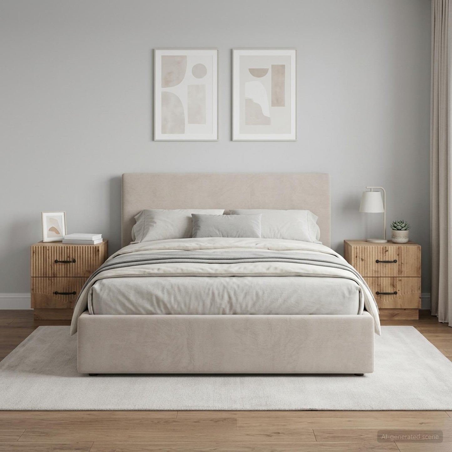 Armadio da Notte 2 pz Rovere Artigianale 43 x 34,5 x 44,5 cm