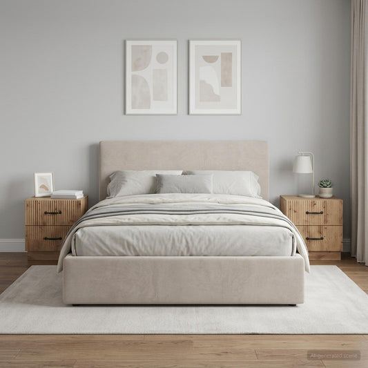 Armadio da Notte 2 pz Rovere Artigianale 43 x 34,5 x 44,5 cm