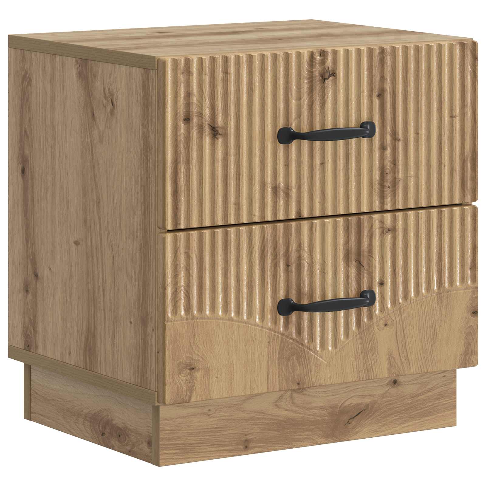 Armadio da Notte 2 pcs Rovere Artigianale 43 x 34,5 x 44,5 cm | homemem39
