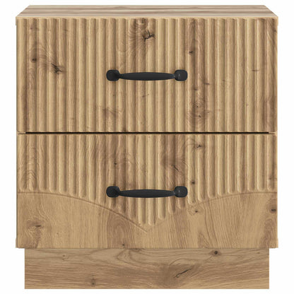Armadio da Notte 2 pcs Rovere Artigianale 43 x 34,5 x 44,5 cm | homemem39