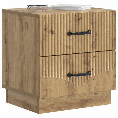 Armadio da Notte 2 pcs Rovere Artigianale 43 x 34,5 x 44,5 cm | homemem39
