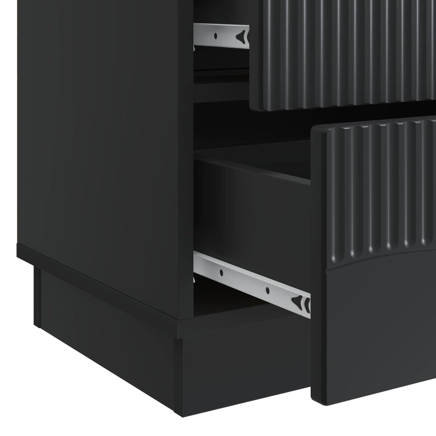 Armadio da Notte Nero 62 x 34,5 x 44,5 cm Legno ingegnerizzato