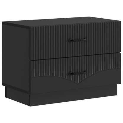 Armadio da Notte Nero 62 x 34,5 x 44,5 cm Legno ingegnerizzato | homemem39
