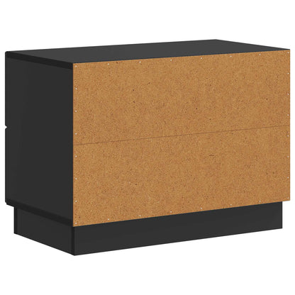 Armadio da Notte Nero 62 x 34,5 x 44,5 cm Legno ingegnerizzato