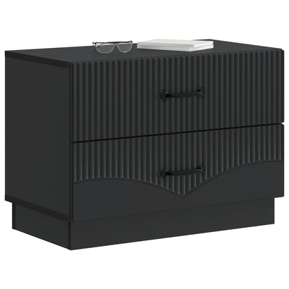 Armadio da Notte Nero 62 x 34,5 x 44,5 cm Legno ingegnerizzato | homemem39