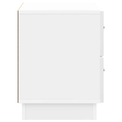 Armadio da Notte con cassetto Bianco Lucido 62 x 34,5 x 44,5 cm