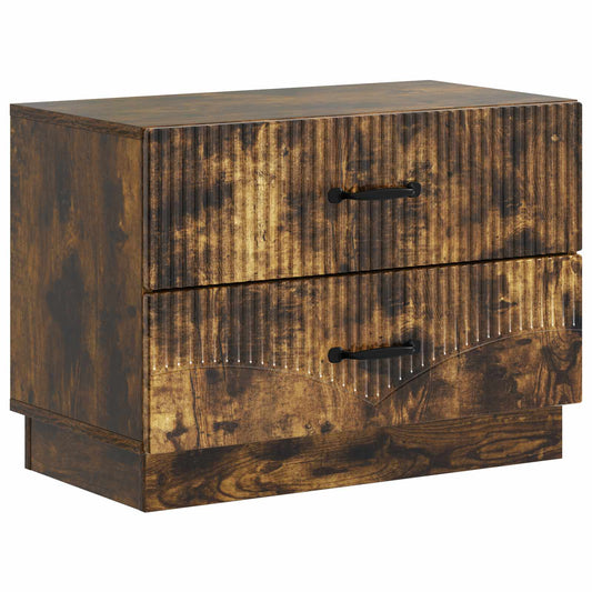 Armadio da Notte con cassetto Rovere Fumo 62 x 34,5 x 44,5 cm | homemem39