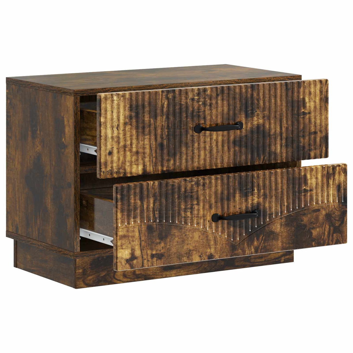 Armadio da Notte con cassetto Rovere Fumo 62 x 34,5 x 44,5 cm | homemem39