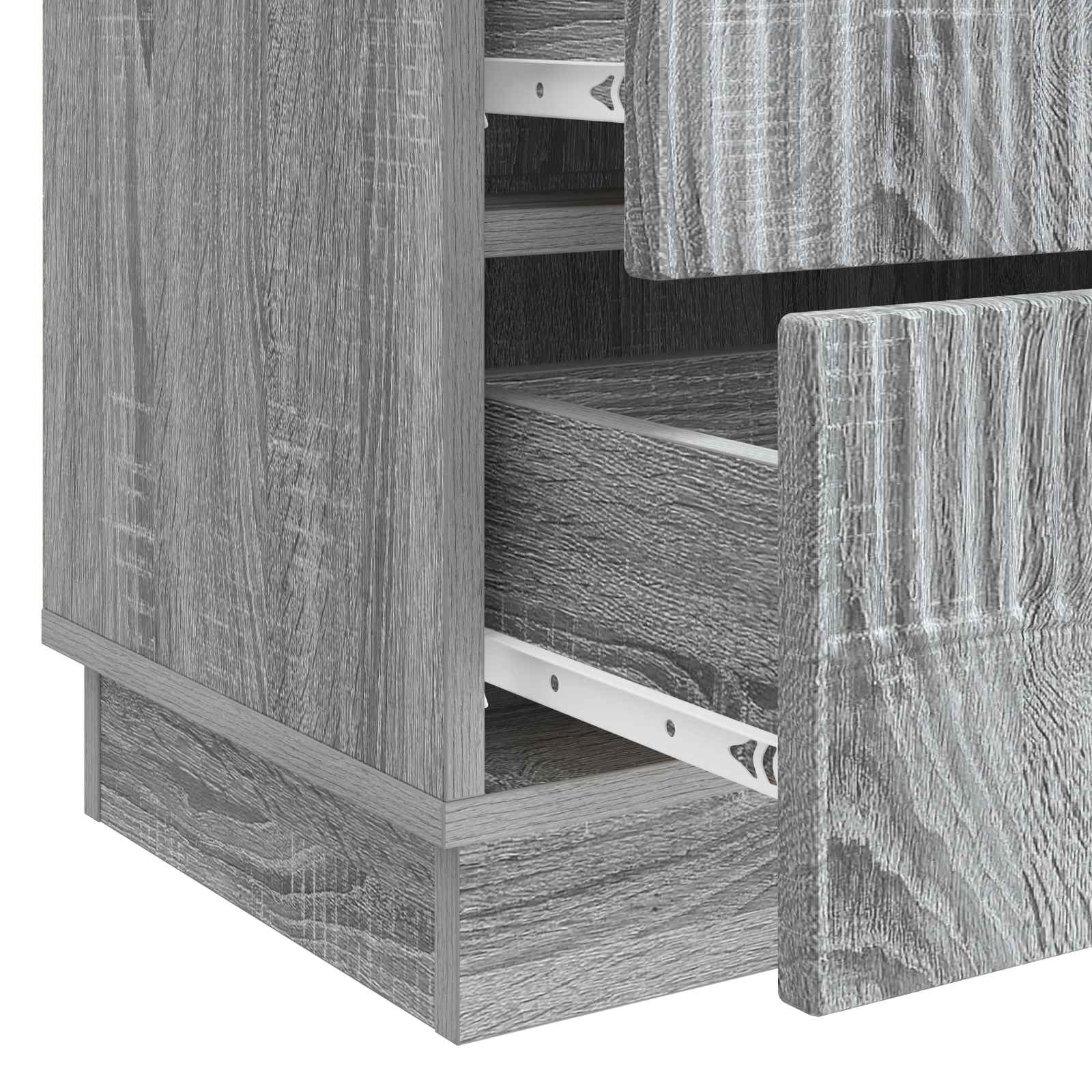 Armadio da Notte con cassetto Grigio Sonoma 62 x 34,5 x 44,5 cm | homemem39