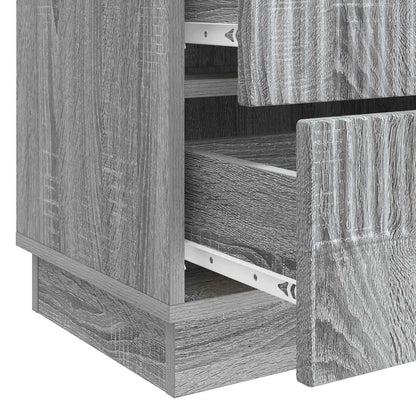 Armadio da Notte con cassetto Grigio Sonoma 62 x 34,5 x 44,5 cm | homemem39