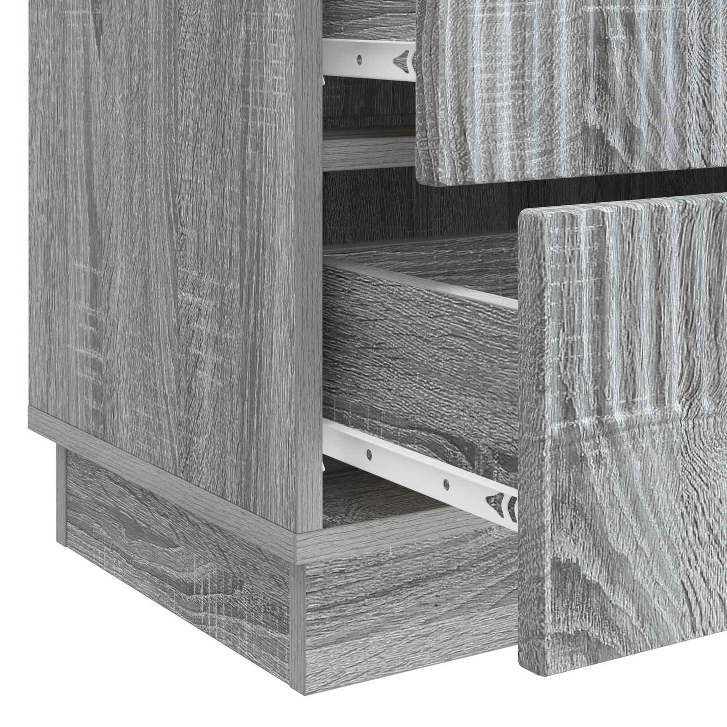 Armadio da Notte con cassetto Grigio Sonoma 62 x 34,5 x 44,5 cm