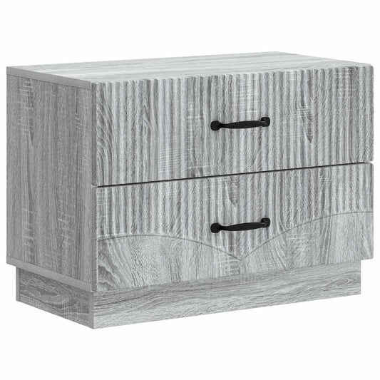 Armadio da Notte con cassetto Grigio Sonoma 62 x 34,5 x 44,5 cm | homemem39