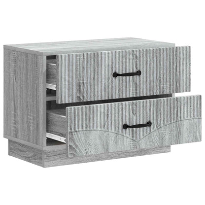 Armadio da Notte con cassetto Grigio Sonoma 62 x 34,5 x 44,5 cm