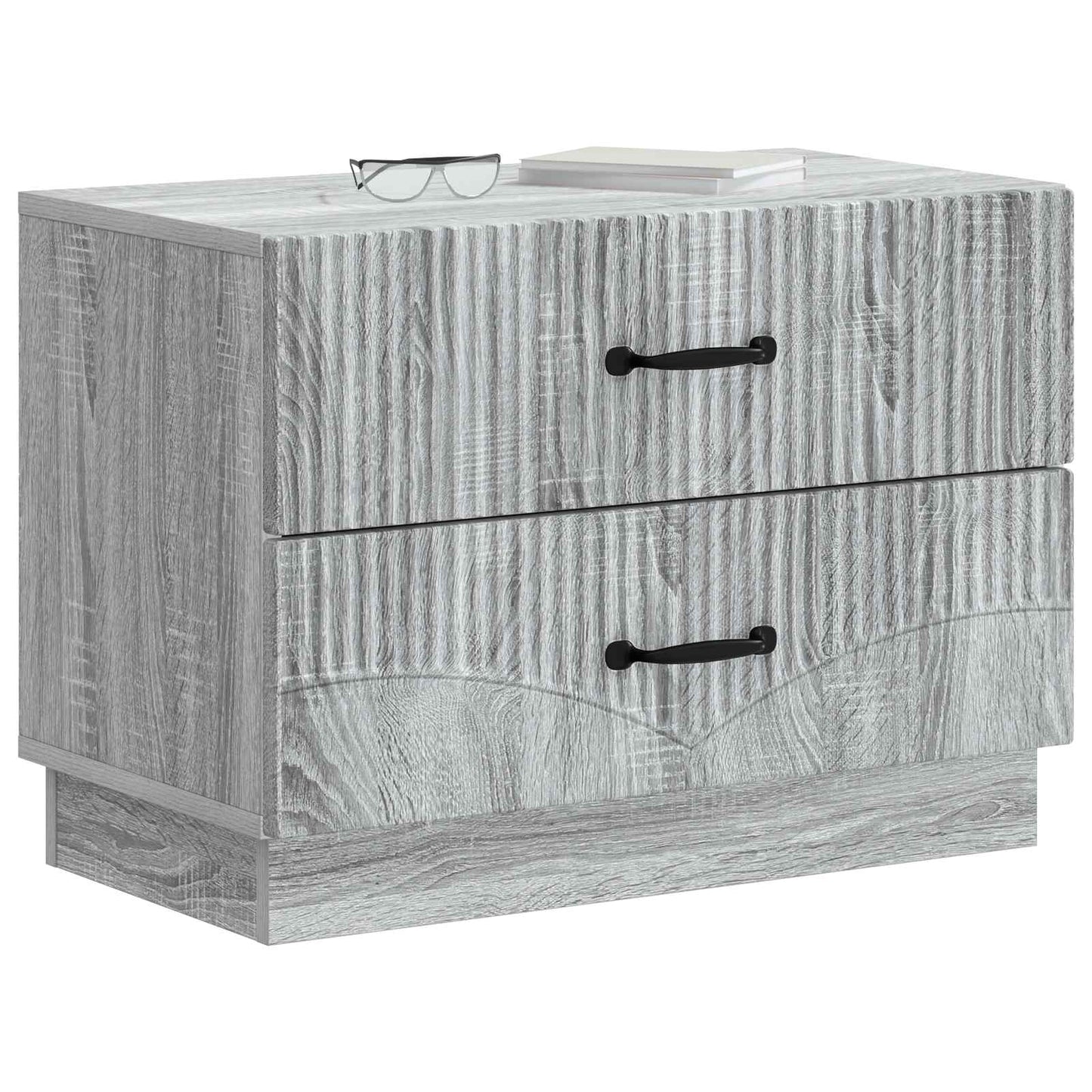 Armadio da Notte con cassetto Grigio Sonoma 62 x 34,5 x 44,5 cm