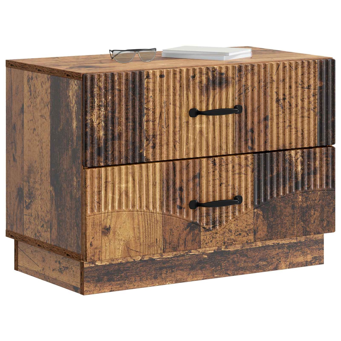 Armadio da Notte con cassetto Legno antico 62 x 34,5 x 44,5 cm | homemem39