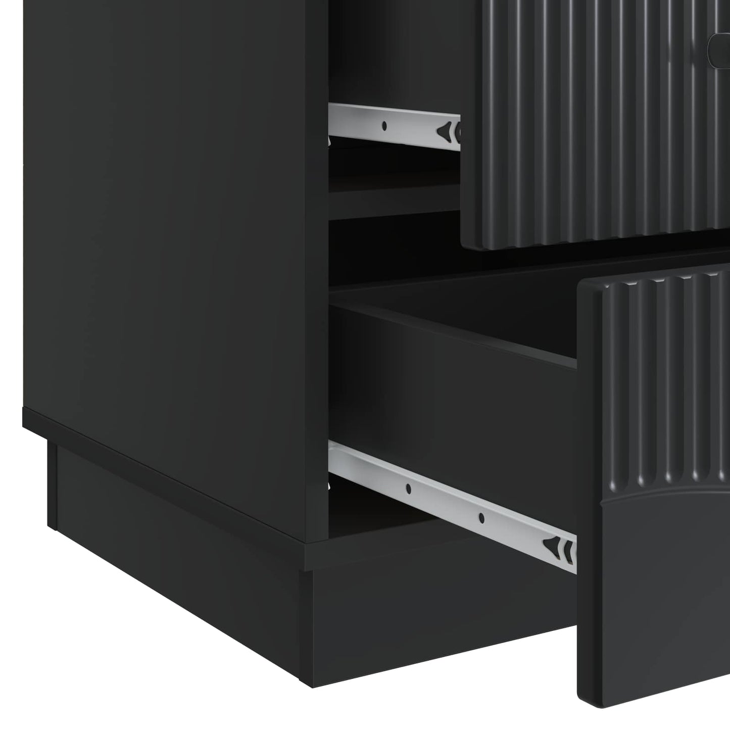 Armadio da Notte Nero 43 x 41 x 63,5 cm Legno ingegnerizzato | homemem39